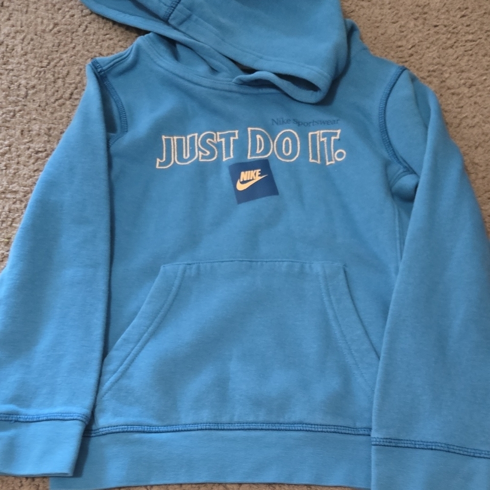 Nike Blue Hoodie Sweatshirt Just Do It